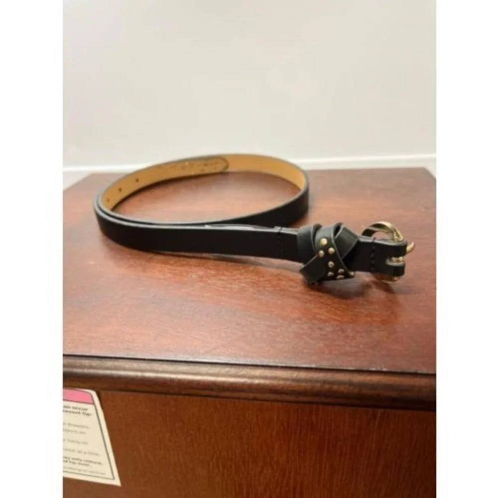 BCBGeneration small black belt with beads 38 inches‎ long
